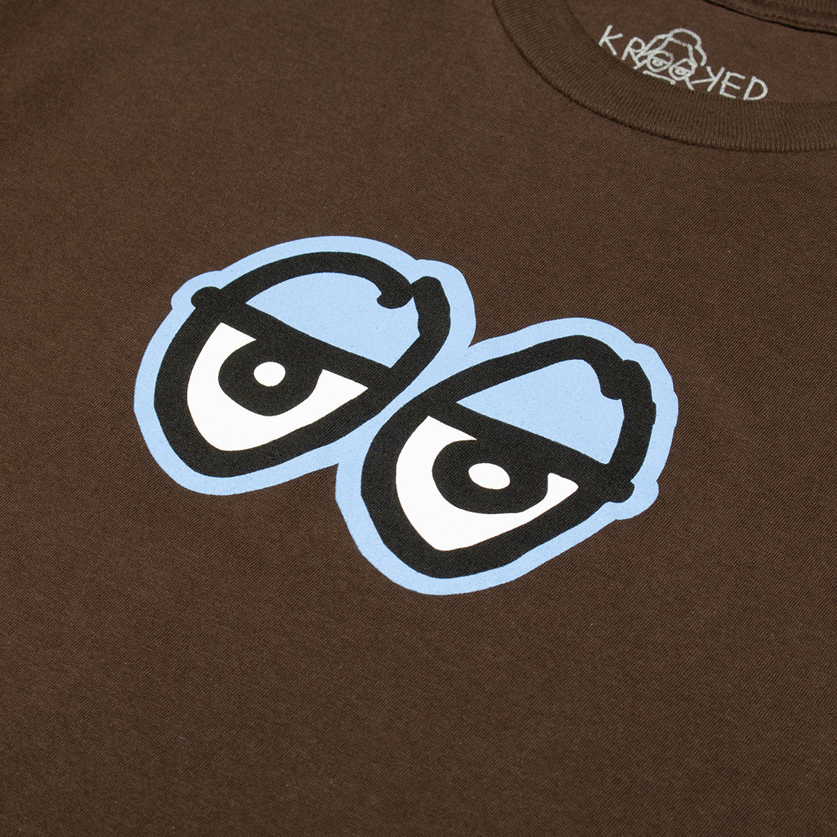 Krooked - Eyes T-Shirt
Color : Brown / Blue