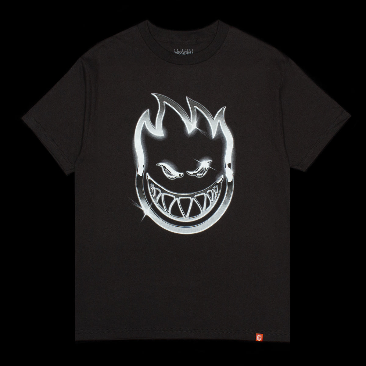 Spitfire - Chrome Bighead T-Shirt
Color : Black / Metallic