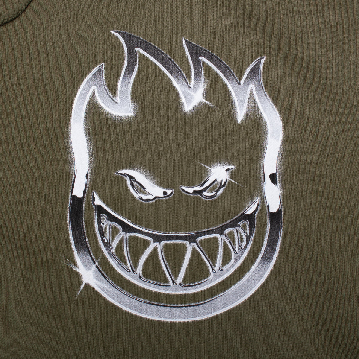 Spitfire - Chrome Bighead Hoodie
Color : Army