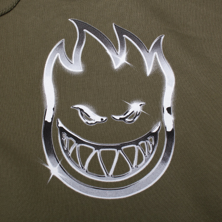 Spitfire - Chrome Bighead Hoodie
Color : Army