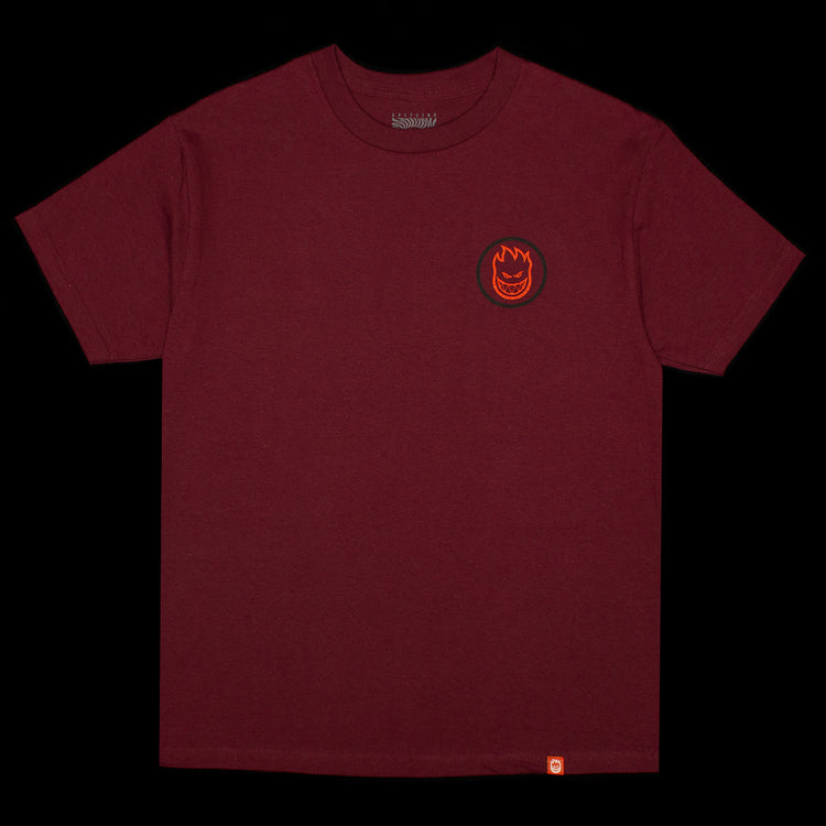 Spitfire - Classic Swirl Overlay T-Shirt
Color : Burgundy
