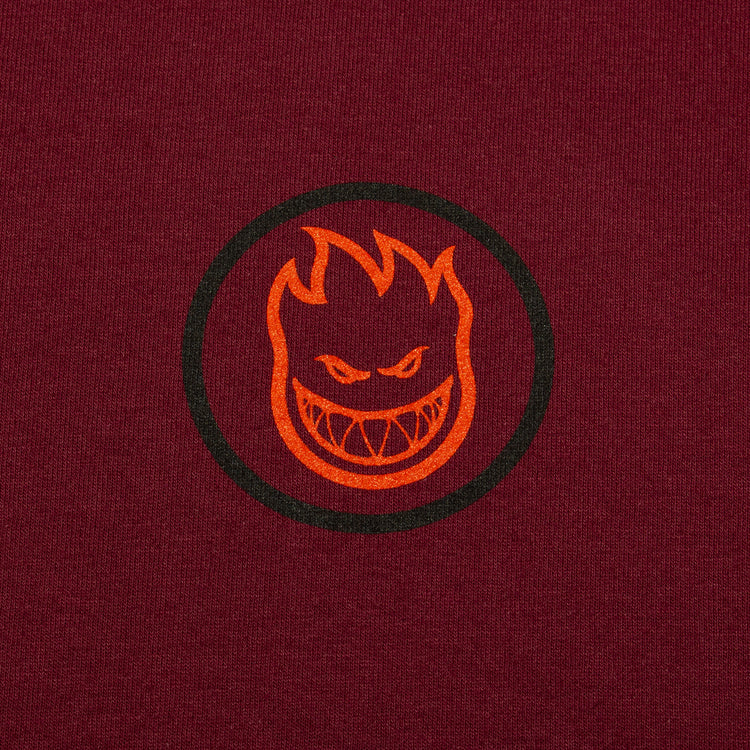 Spitfire - Classic Swirl Overlay T-Shirt
Color : Burgundy