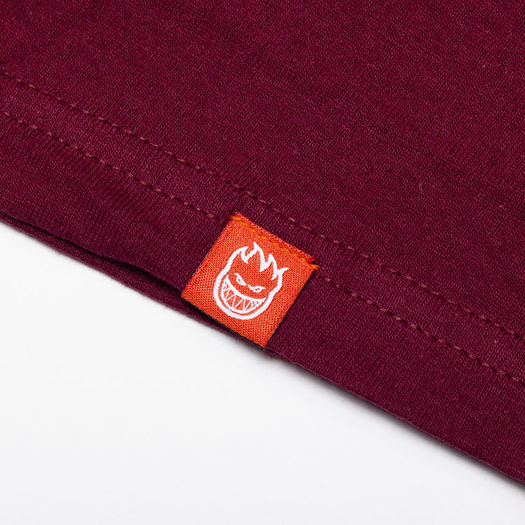 Spitfire - Classic Swirl Overlay T-Shirt
Color : Burgundy