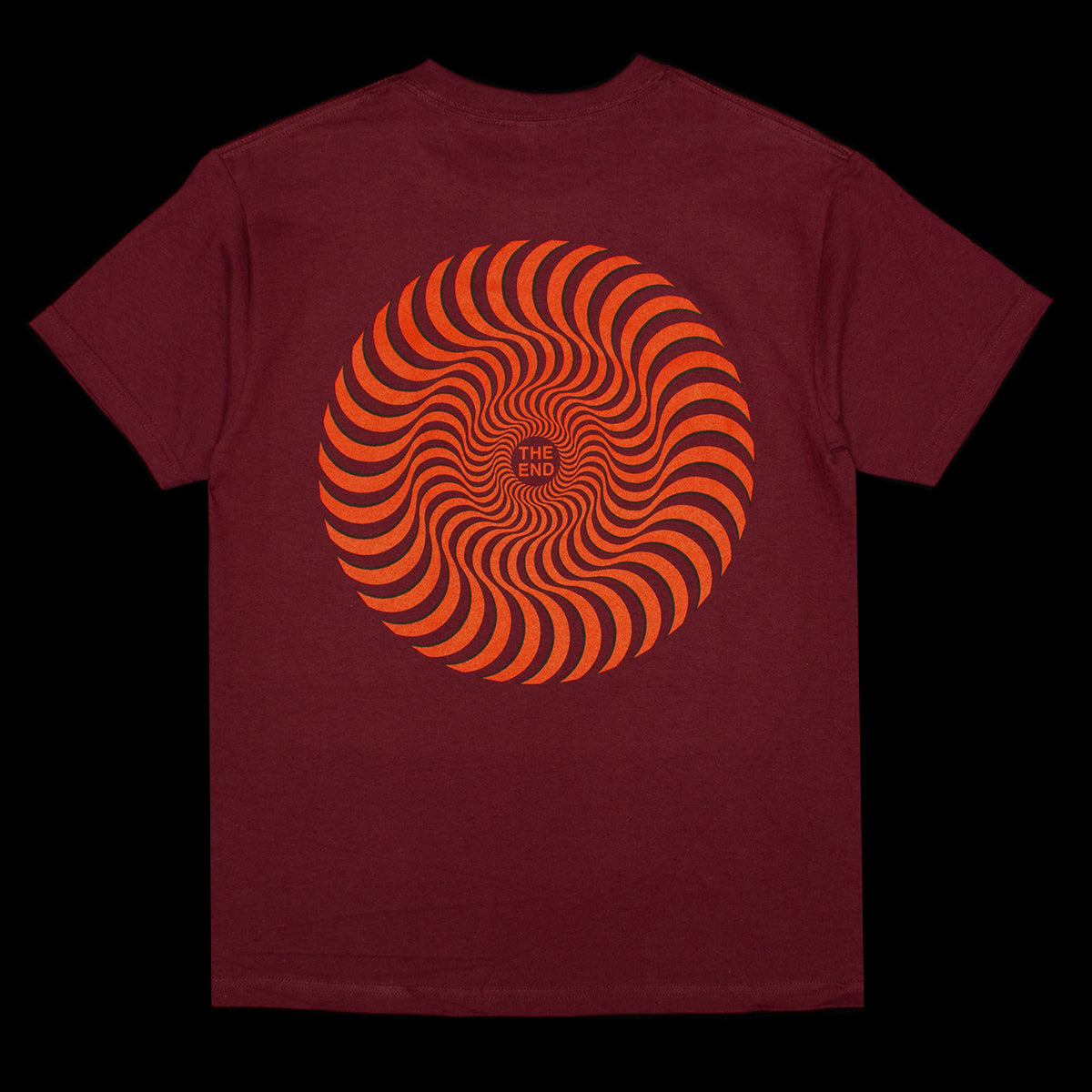Spitfire - Classic Swirl Overlay T-Shirt
Color : Burgundy
