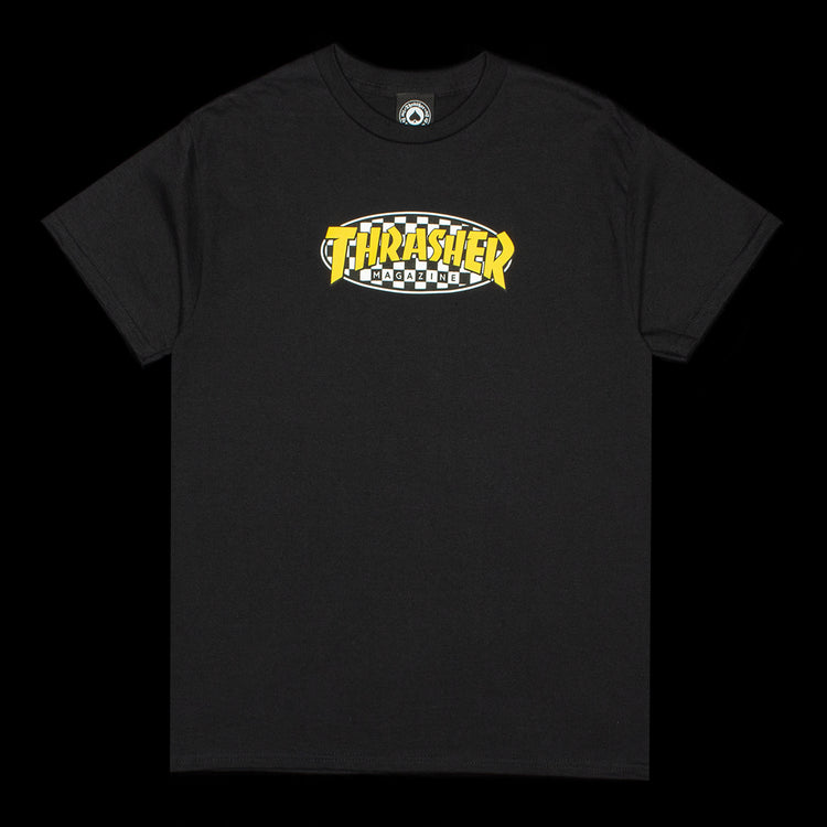 Thrasher - Checkered Oval T-Shirt
Color : Black