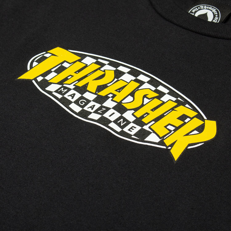 Thrasher - Checkered Oval T-Shirt
Color : Black