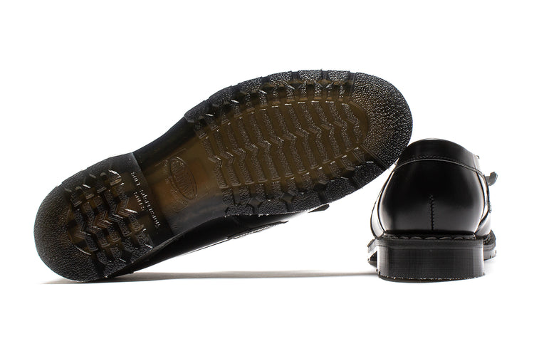 Solovair | Hi-Shine Tassel Loafer Style # S0-1022-BK-G-050 Color : Black