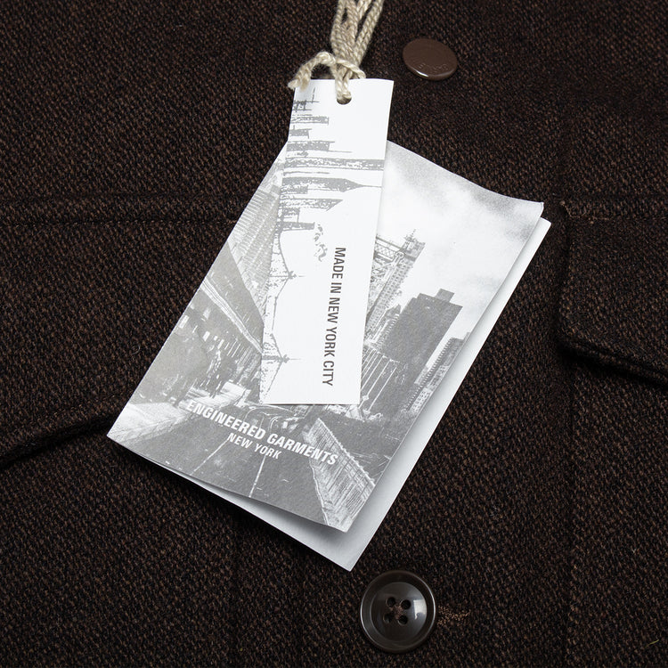 Engineered Garments - A-1 Jacket
Style # 26F1D008-TD008
Color : Dark Brown
