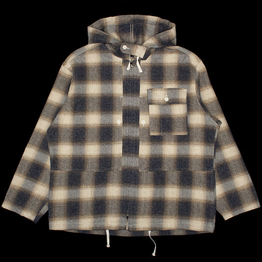 Engineered Garments - Zip Hooded Shirt
Style # 26F1A009-ZT253
Color : Khaki