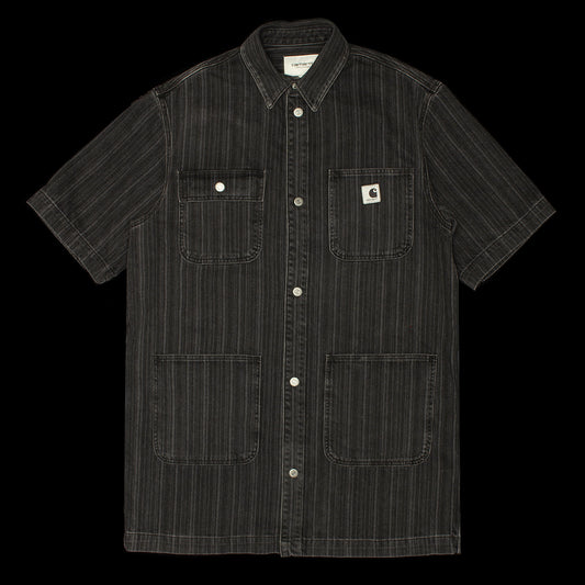 Carhartt WIP - Women's Rylan Dress
Style # I035578-32I
Color : Striped Black (Stone Washed)