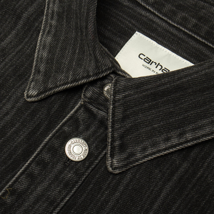 Carhartt WIP - Women's Rylan Dress
Style # I035578-32I
Color : Striped Black (Stone Washed)