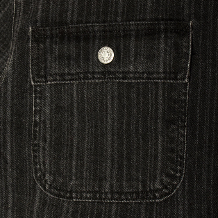 Carhartt WIP - Women's Rylan Dress
Style # I035578-32I
Color : Striped Black (Stone Washed)