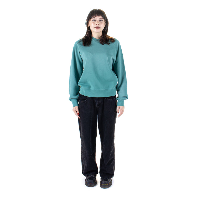 Carhartt WIP - Women's Hudson Sweatshirt
Style # I035136-2ZU
Color : Saguaro (Chalk Wash)