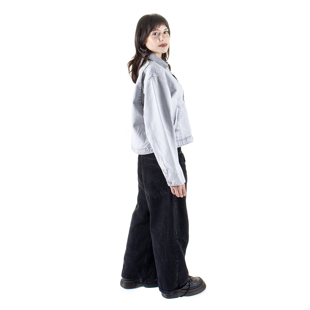 Carhartt WIP - Women's Emery Jacket
Style # I035570-00E
Color : Black (Chalk Wash)