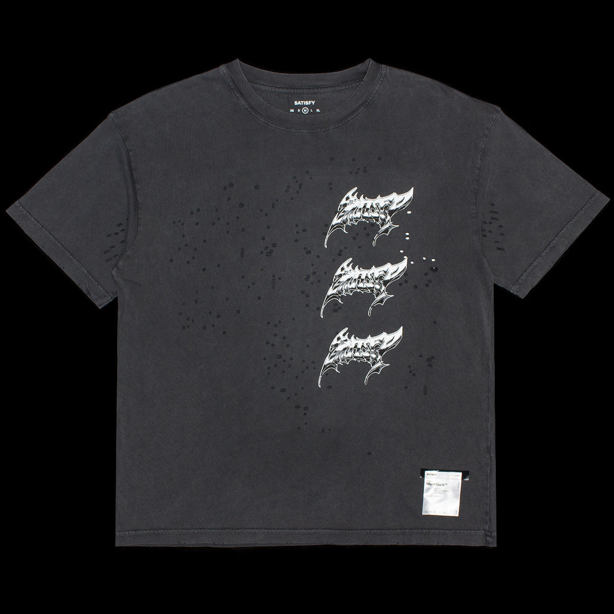 Satisfy - MothTech T-Shirt
Color : Aged Black