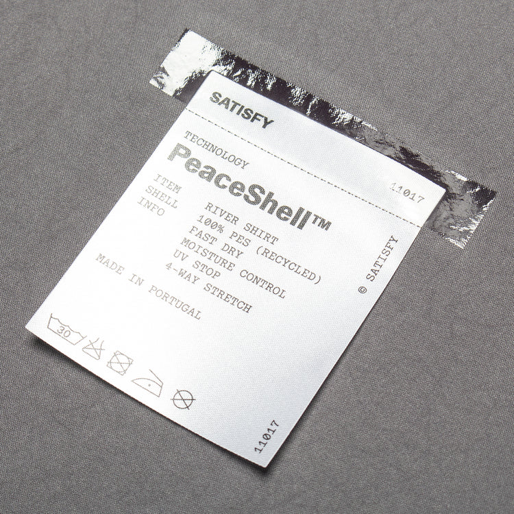 Satisfy - PeaceShell River Shirt
Color : Lava Smoke