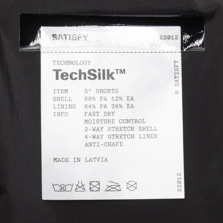 Satisfy - Women's TechSilk Shorts 3"
Color : Black