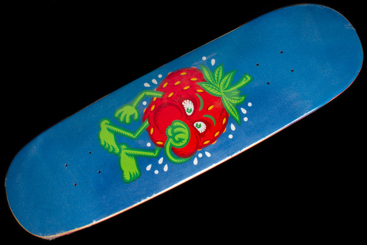 Strawberry Cough Flocked Cyan Deck 8.875"