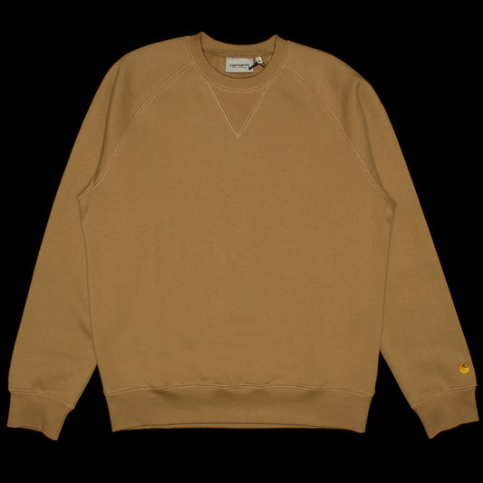 Carhartt WIP | Chase Sweatshirt Style # I033660-2GQ Color : Peanut / Gold