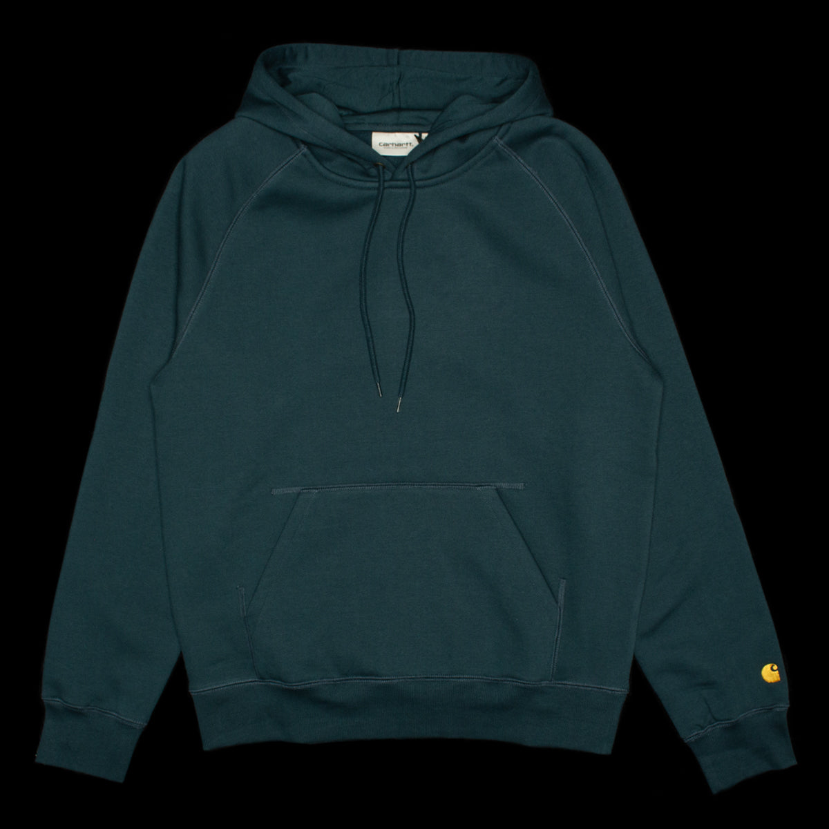 Carhartt WIP | Hooded Chase Sweatshirt Style # I033661-2D0 Color : Duck Blue / Gold