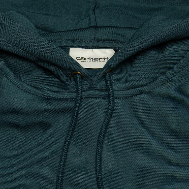 Carhartt WIP | Hooded Chase Sweatshirt Style # I033661-2D0 Color : Duck Blue / Gold