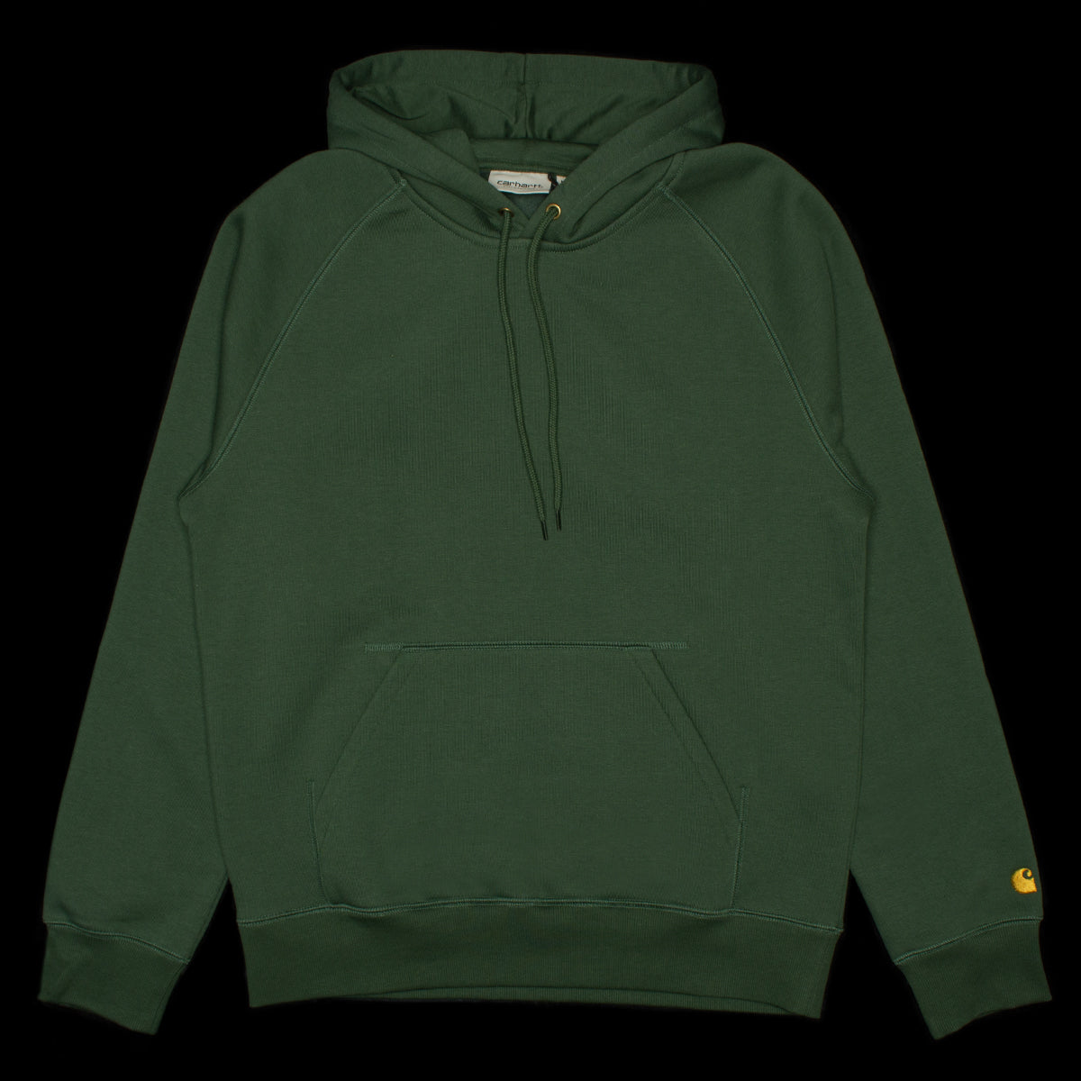 Carhartt WIP | Hooded Chase Sweatshirt Style # I033661-2CX Color : Sycamore Tree / Gold