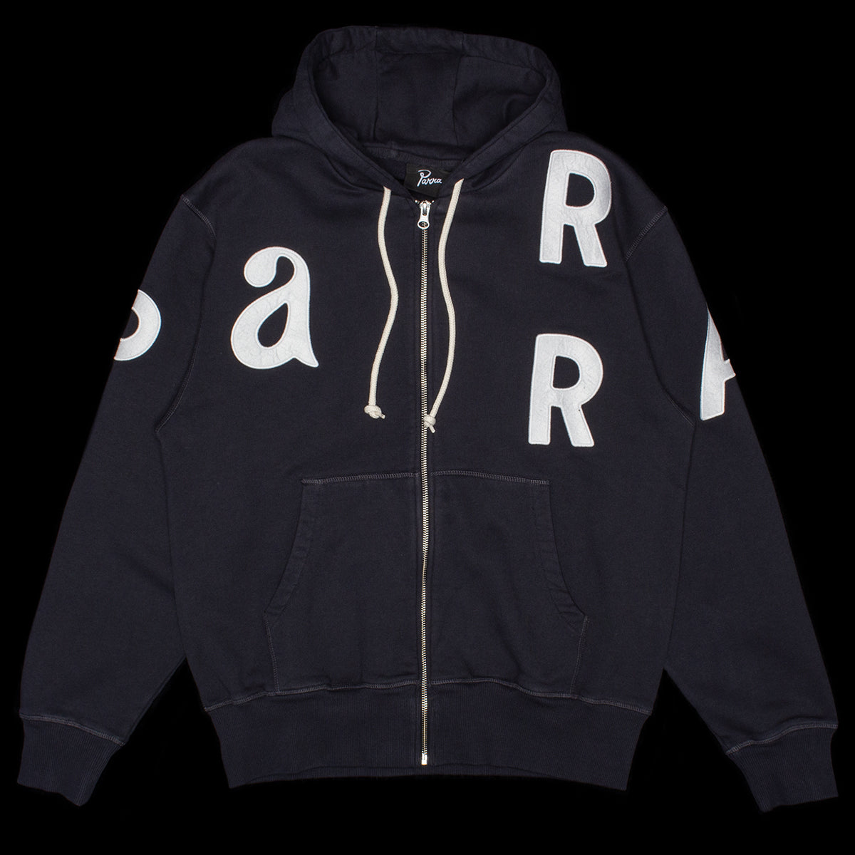 by Parra - Word Salad Zip Hoodie
Color : Dark Navy