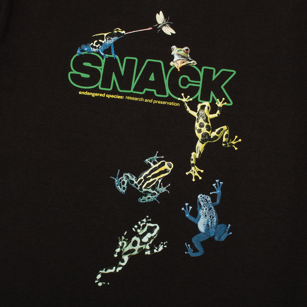 Snack - Endangered Species T-Shirt
Color : Black
