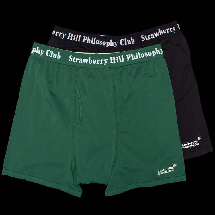 Strawberry Hill Philosophy Club - Logo Boxers
Color : 1 Black / 1 Pine