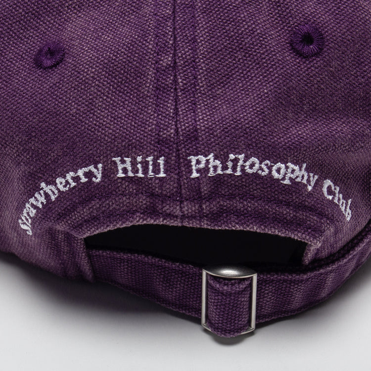 Strawberry Hill Philosophy Club - Logo Cap
Color : Overdyed Acai