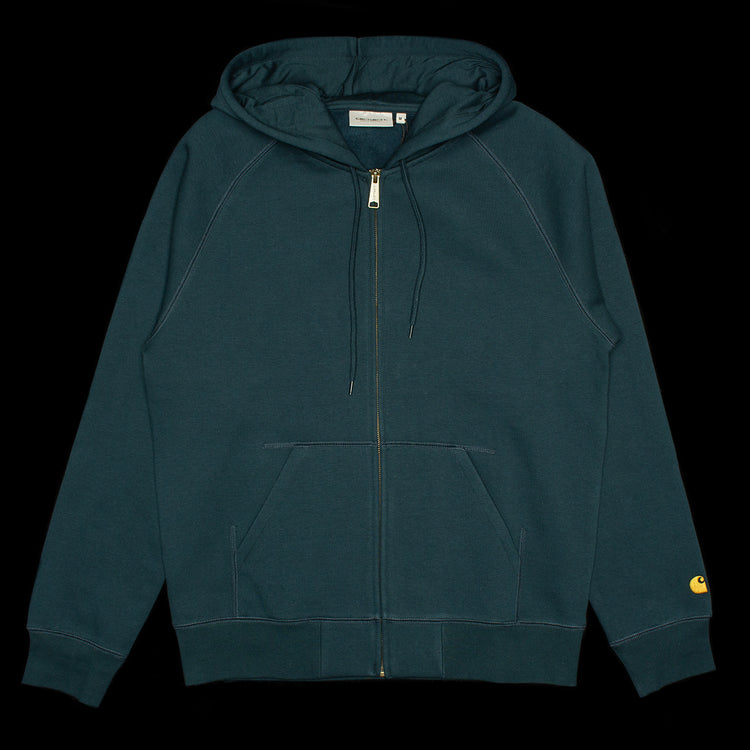 Carhartt WIP |&nbsp;Hooded Chase Jacket Style # I033664-2D0 Color : Duck Blue / Gold