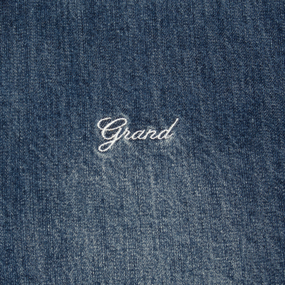 Grand Collection | Sherpa Lined Denim Track Jacket Color : Blue Denim