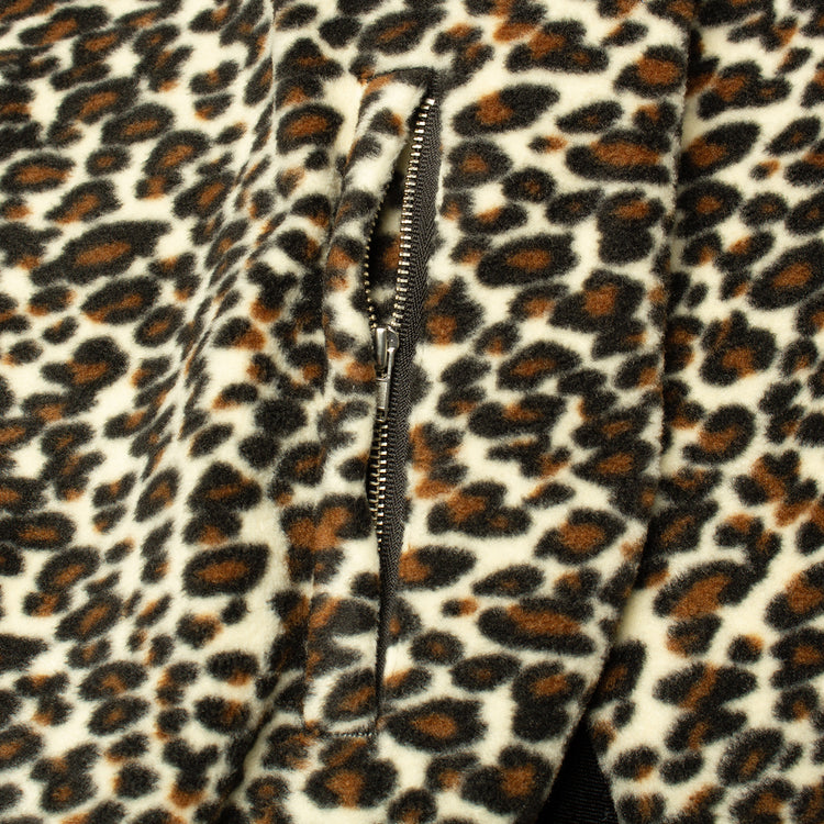 Grand Collection - Reversible Fleece Jacket
Color : Leopard Print / Black