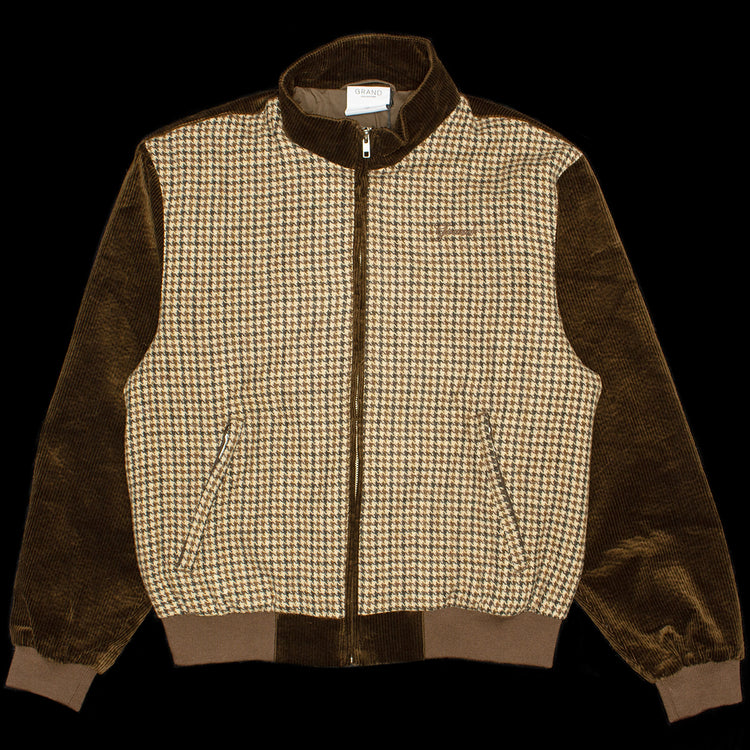 Grand Collection | Wool Panel Corduroy Jacket Color : Brown