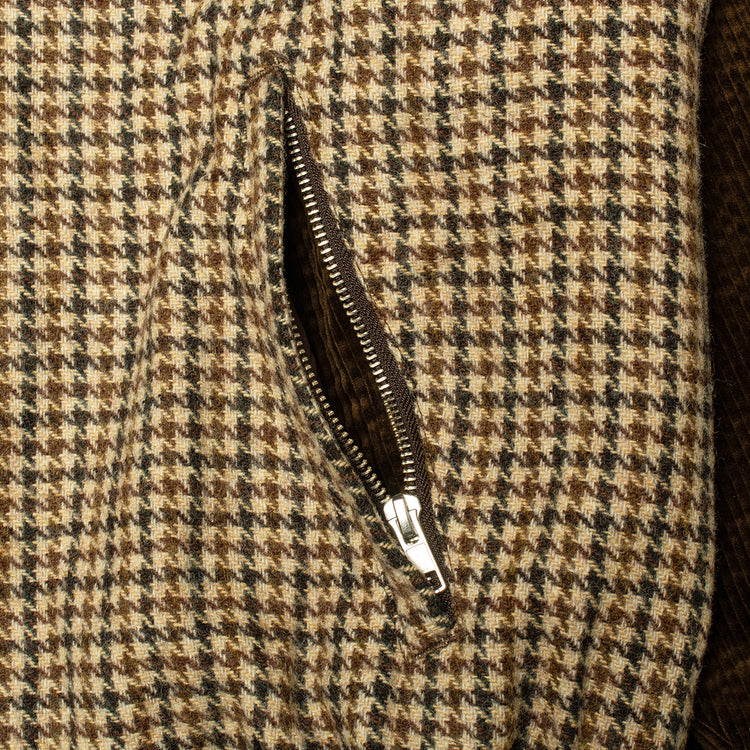 Grand Collection | Wool Panel Corduroy Jacket Color : Brown