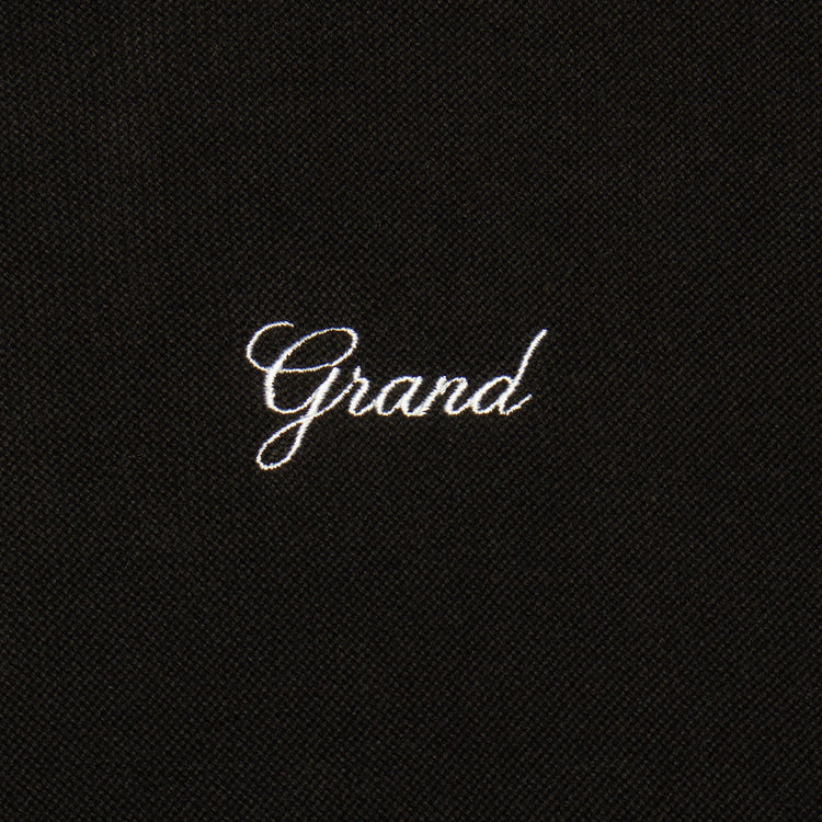 Grand Collection | Knit Quarter Zip Color : Grey / Black