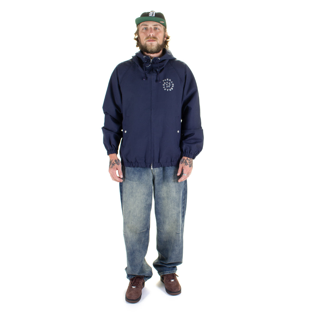 by Parra - Circular Rain Logo Jacket
Style # 56175
Color : Navy Blue