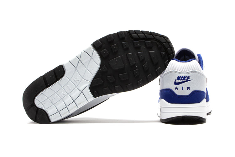 Nike | Air Max 1  Style # FD9082-100 Color : White / Black / Deep Royal Blue