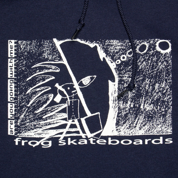 Frog | R U Going With Me? Hoodie Color : Navy