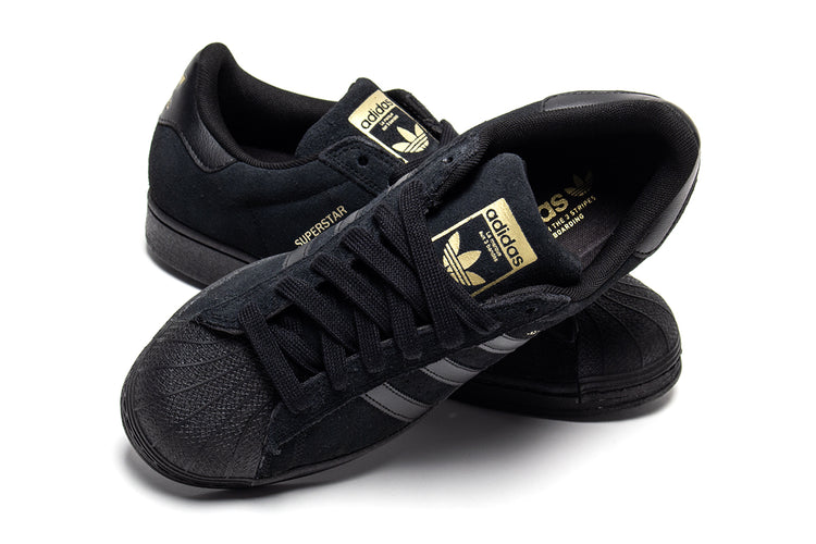 Adidas Skateboarding - Superstar ADV
Style # KZ8893
Color : Core Black / Core Black / Gold Metallic