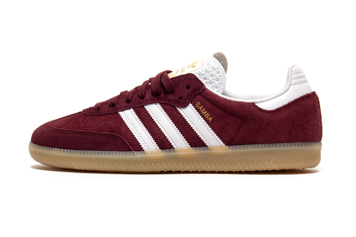 Adidas Skateboarding - Samba ADV
Style # KJ0265
Color : Shadow Red / Footwear White / Maroon