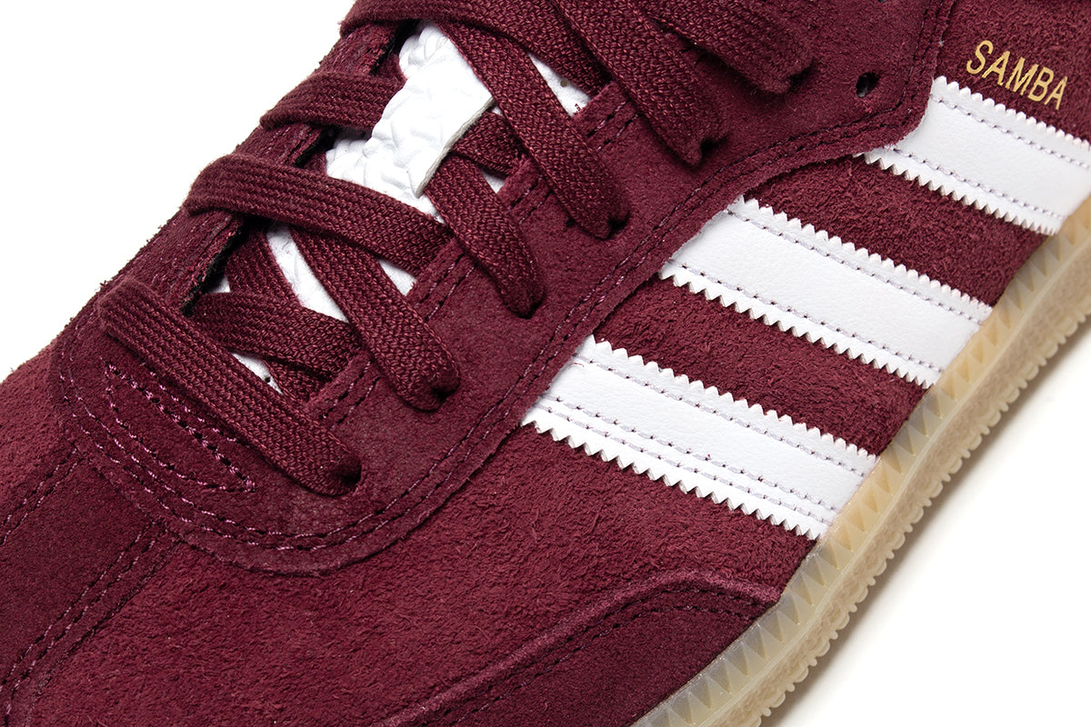 Adidas Skateboarding - Samba ADV
Style # KJ0265
Color : Shadow Red / Footwear White / Maroon