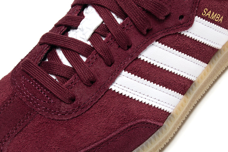 Adidas Skateboarding - Samba ADV
Style # KJ0265
Color : Shadow Red / Footwear White / Maroon