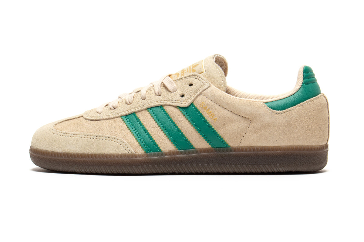 Adidas Skateboarding - Samba ADV
Style # KJ0262
Color : Sand Strata / Court Green / Gum