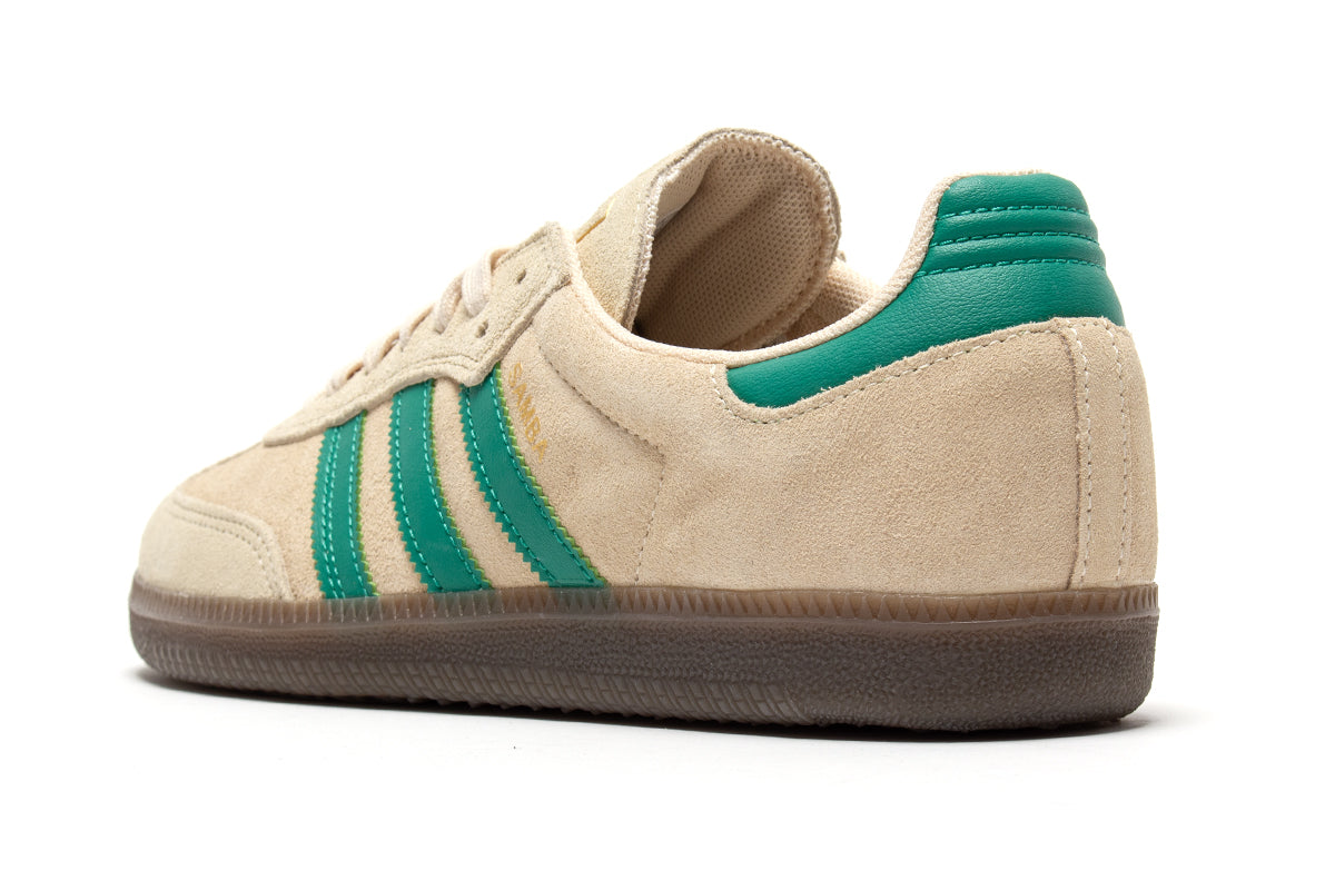 Adidas Skateboarding - Samba ADV
Style # KJ0262
Color : Sand Strata / Court Green / Gum