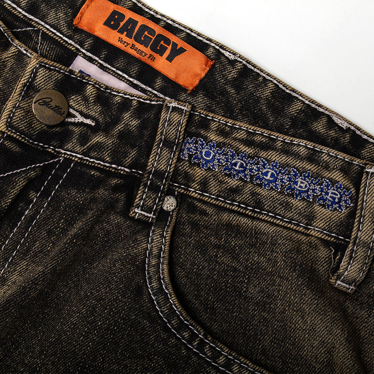 Butter Goods - Bronco Denim Jeans
Color : Brown Tint