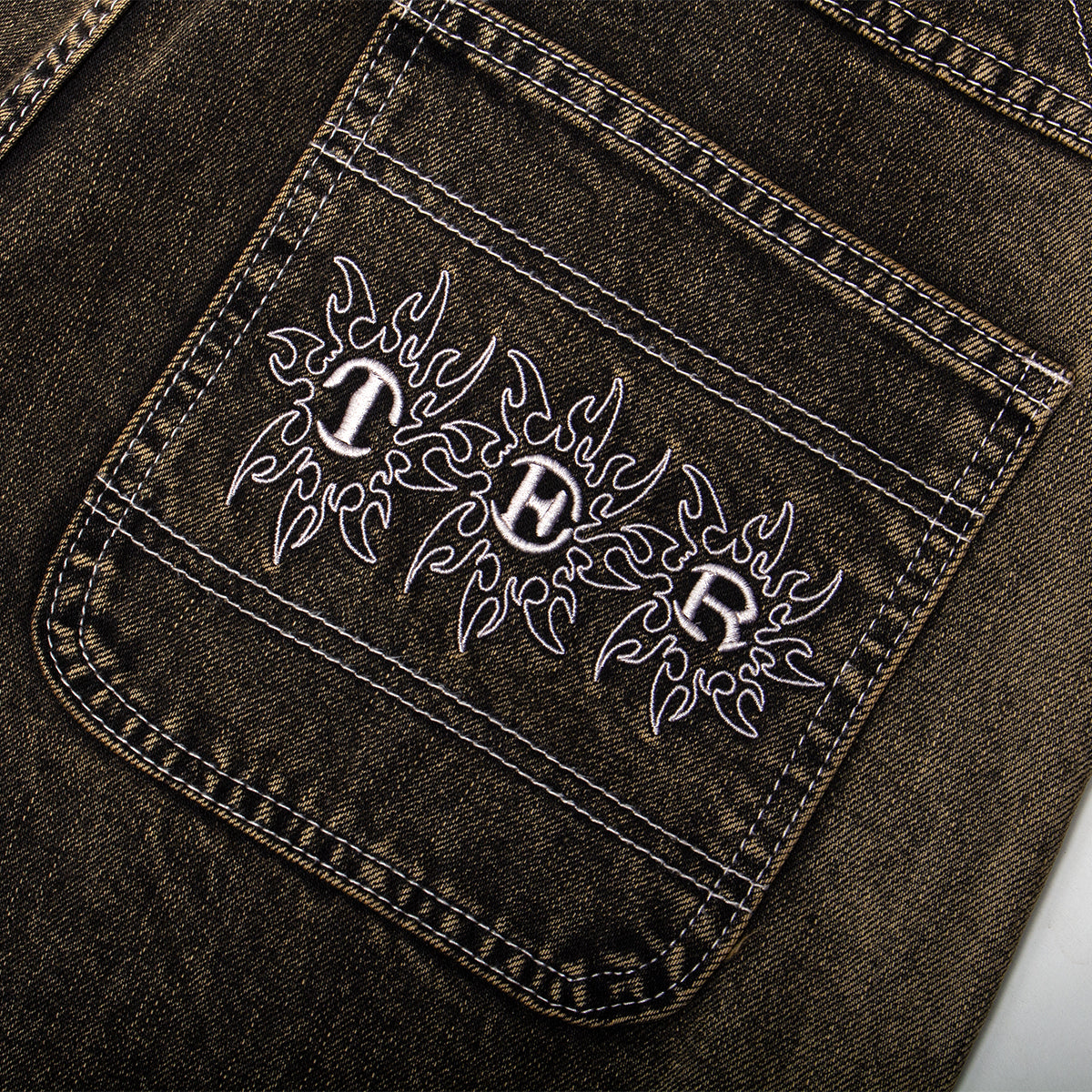 Butter Goods - Bronco Denim Jeans
Color : Brown Tint