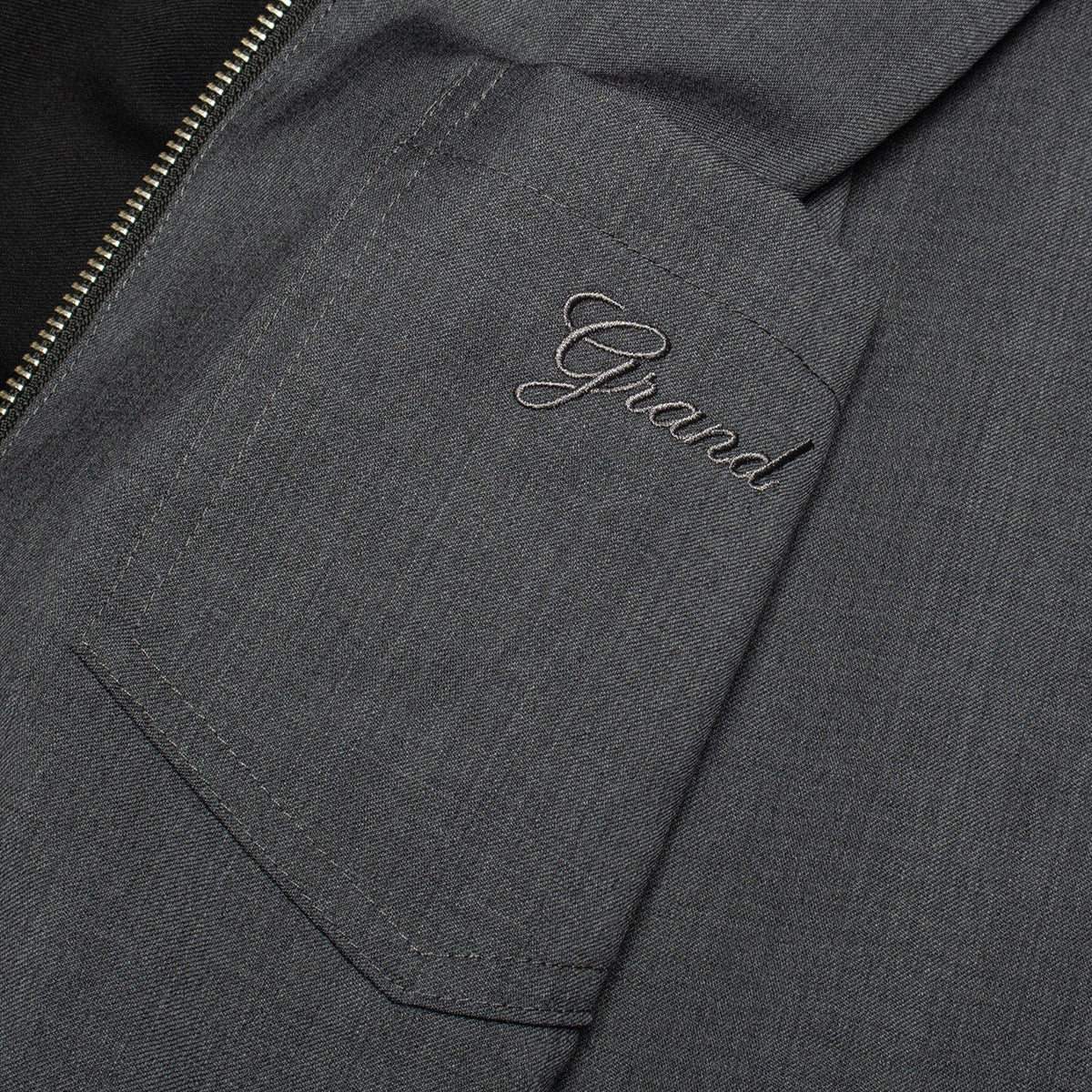 Grand Collection - Reversible Wool Overshirt
Color : Black