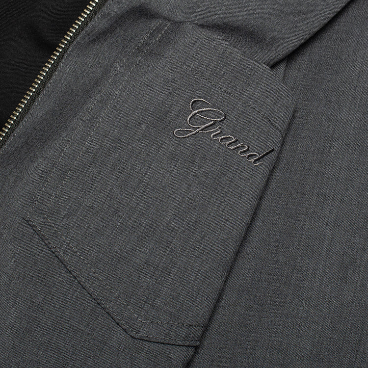 Grand Collection - Reversible Wool Overshirt
Color : Black