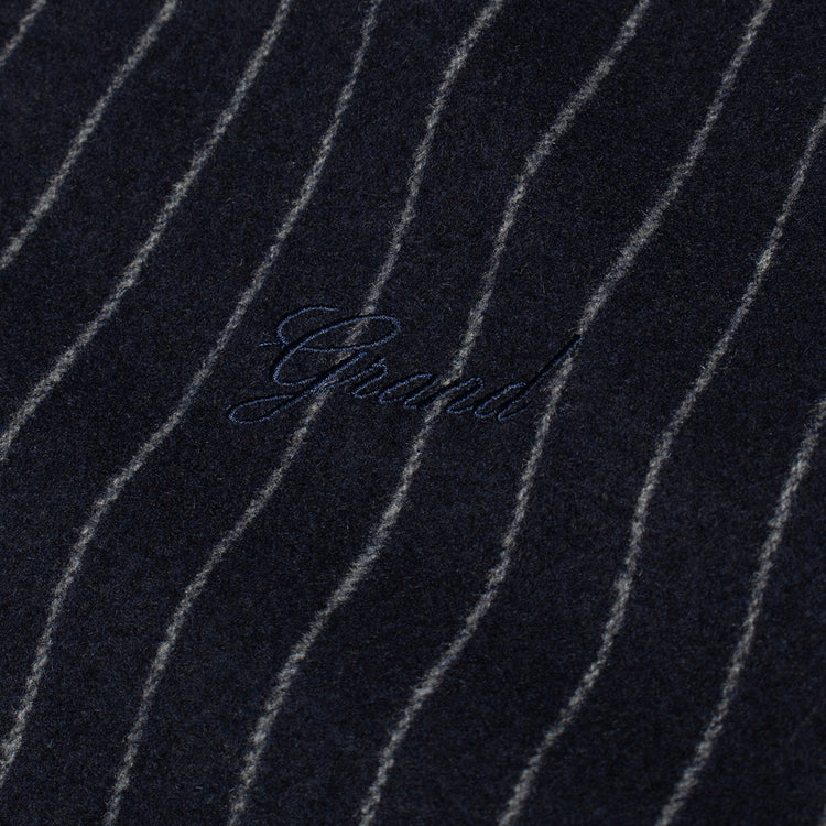 Grand Collection - Reversible Pinstripe Jacket
Color : Black